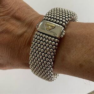 $1850 23mm Lagos Wide Caviar Bracelet - 7”